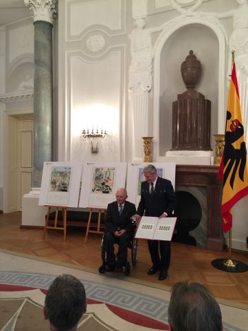 Finanzminister Wolfgang Schäuble und Bundespräsident Joachim Gauck