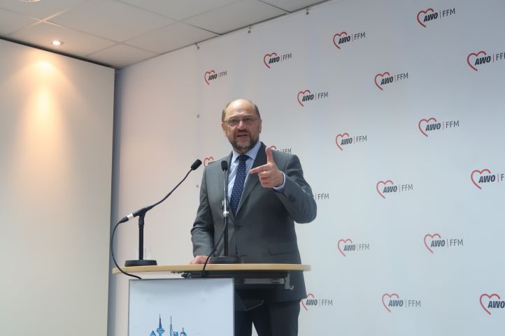 Martin Schulz spricht beim Bundesausschuss der AWO