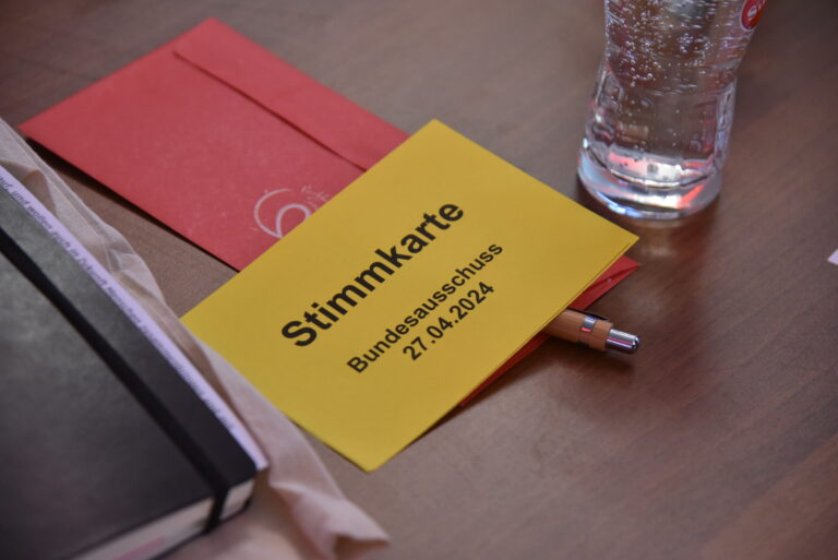 Stimmkarte Bundesausschuss 27.04.2024