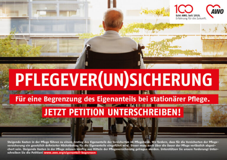 Postkarte Absichern, nicht verunsichern!