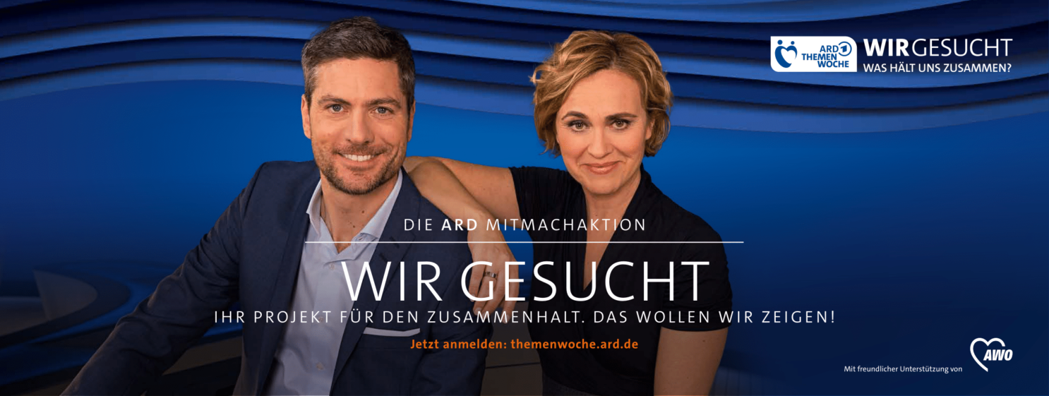 Werbeanzeige für "Die ARD Mitmachaktion."