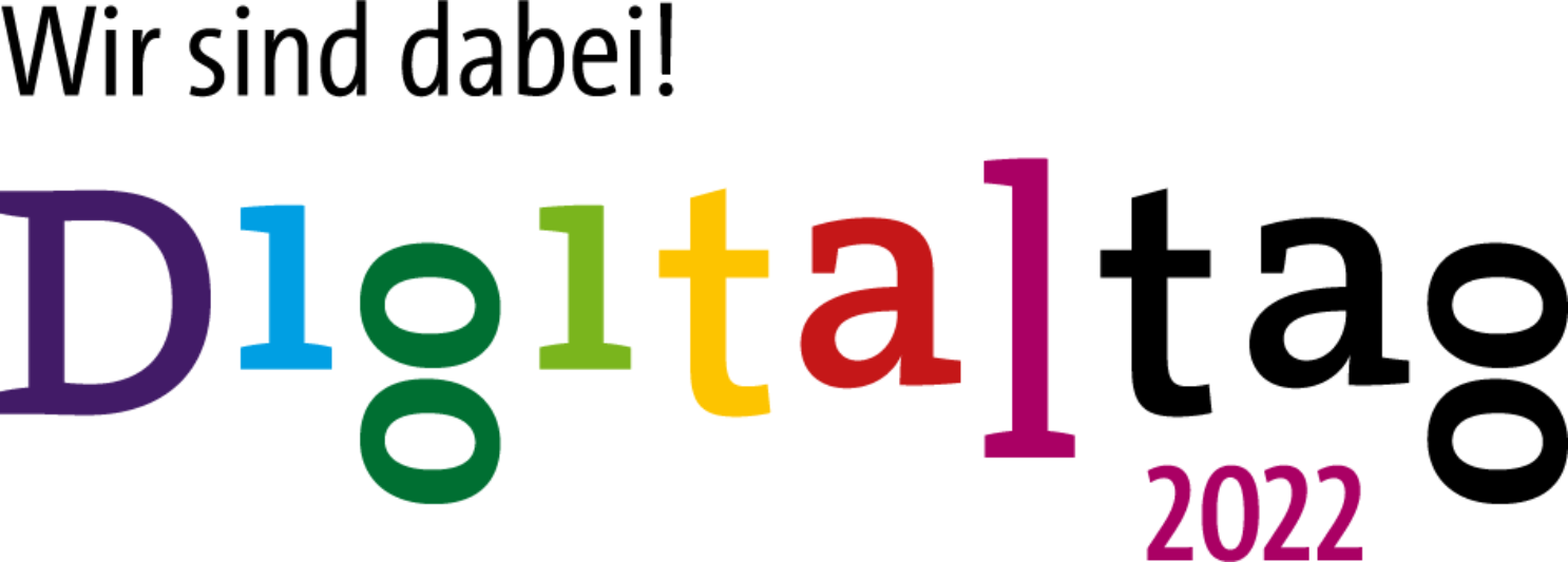 Logo "Wir sind dabei! Digitaltag 2022".