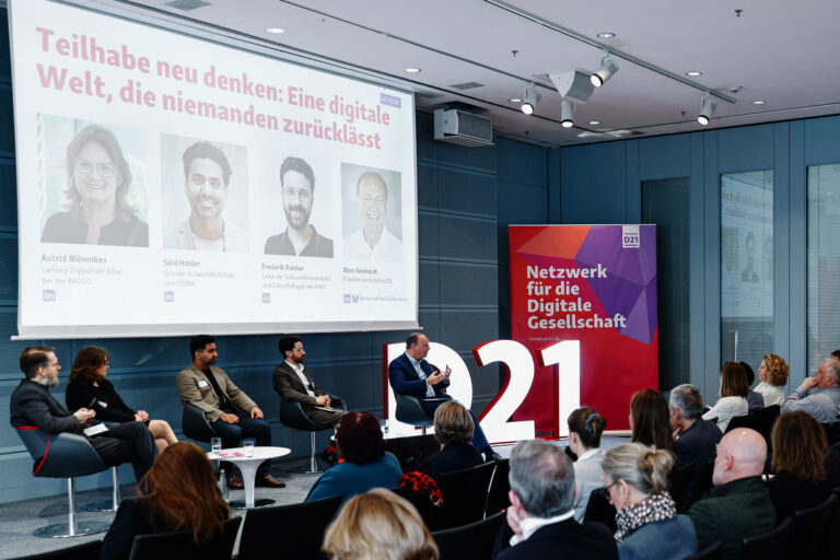D21talk zu Digitale Gesellschaft 2030: Gerechtigkeit, Teilhabe und Verantwortung am 13. März 2025