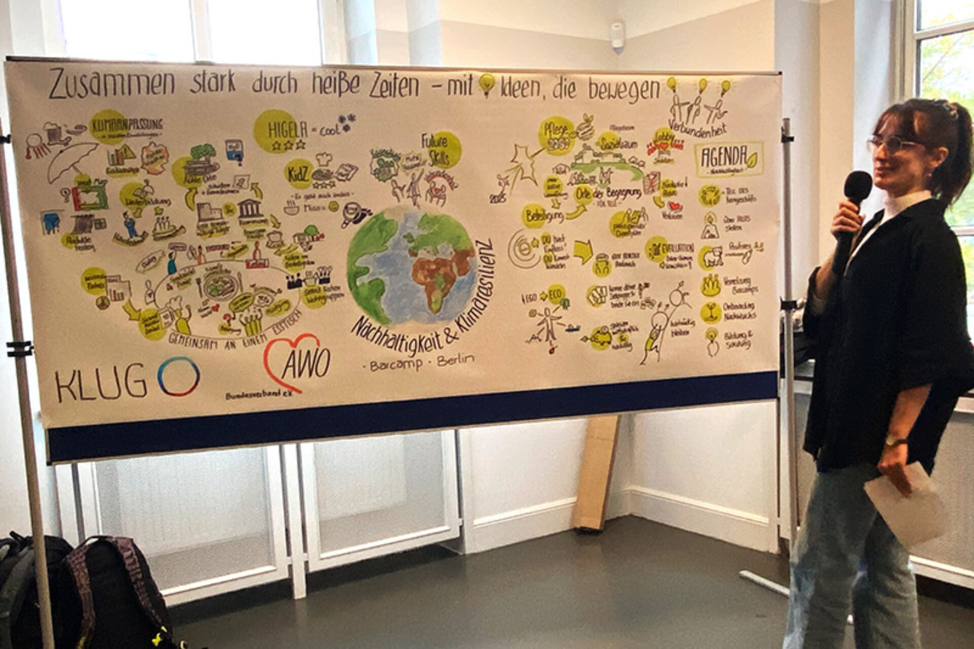 Zusammen stark durch heiße Zeiten – mit Ideen, die bewegen, Graphic Recording