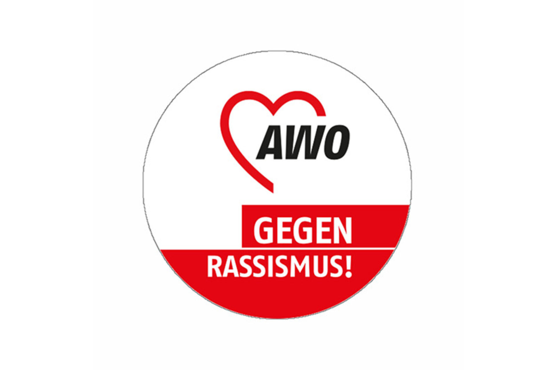 Aufkleber AWO gegen Rassismus