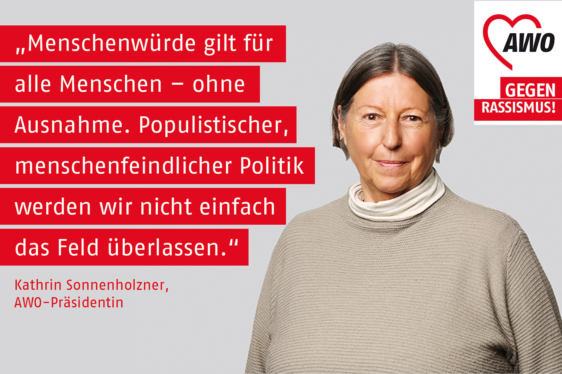 Statement AWO gegen Rassismus