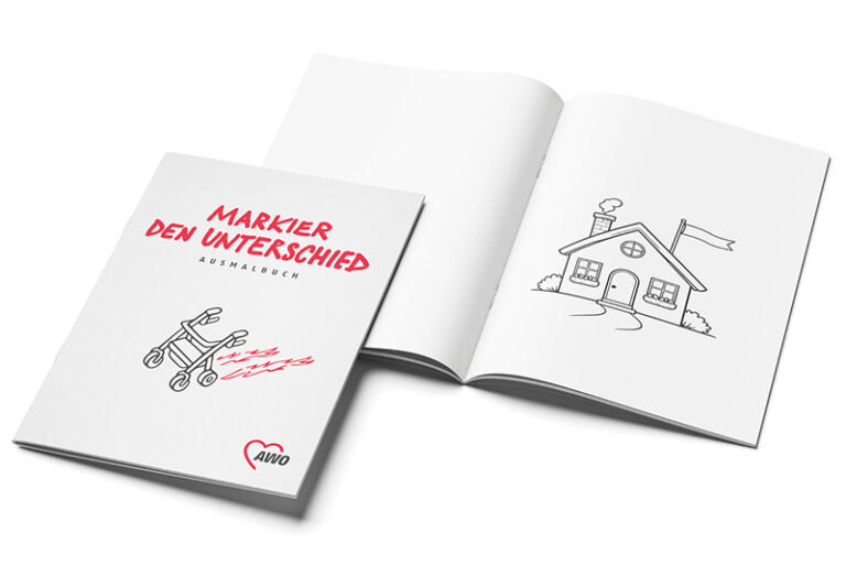 Markier den Unterschied Malbuch