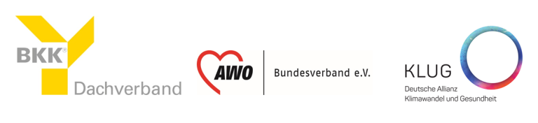 Logos BKK Dachverband, AWO und KLUG