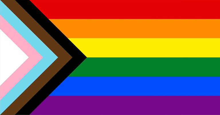 Progress Pride Flagge