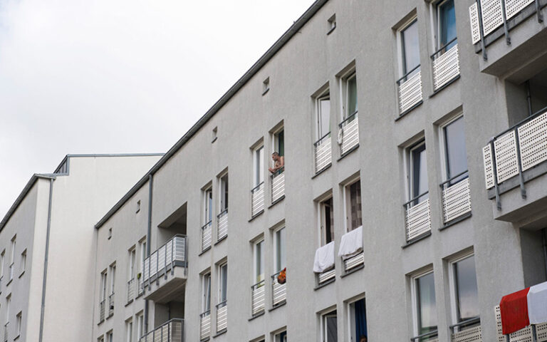 Fassaden von Mietshäusern