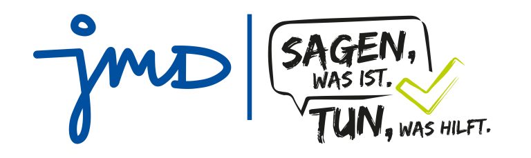 Logo JMD - Sagen, was ist. Tun, was hilft.