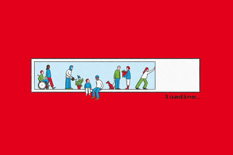 Illustration zum AWO-Podcast System Update