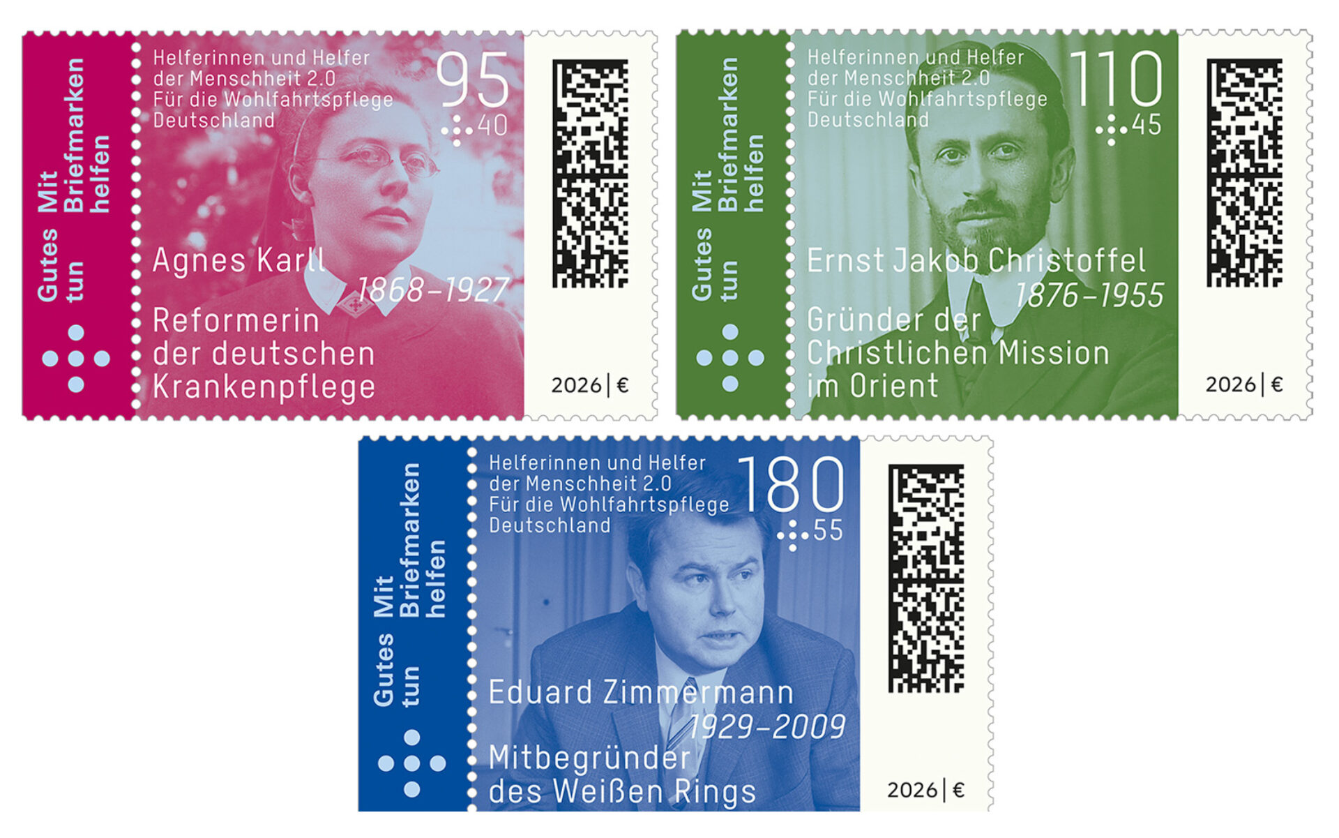 Wohlfahrtsmarken 2026 Einzelmarken