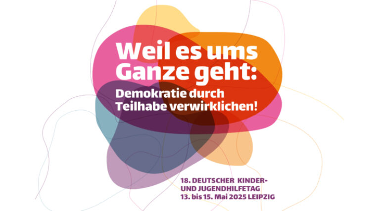 Keyvisual Deutscher Kinder- und Jugendhilfetag 13. bis 15. Mai 2025 in Leipzig