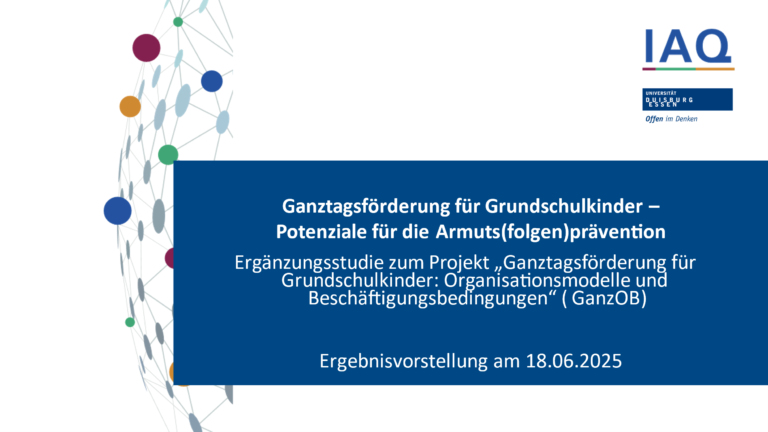 Einladung zur Ergebnisvorstellung der Ergänzungsstudie